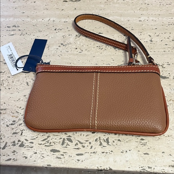 Dooney & Bourke Long Slim Wristlet Caramel